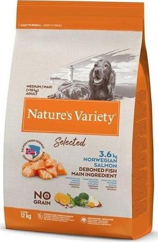 Nature's Variety Norveç Somonlu Orta ve Büyük Irk Yetişkin Köpek Maması 12 Kg