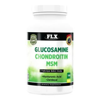 FLX Glukosamine Kondroitin Msm Hyaluronic Asit Zerdeçal 180 Tablet