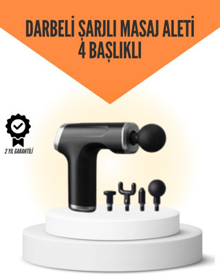 Northcity Sessiz Çalışan Taşınabilir Kas Masaj Aleti - 6 Hız Ayarı ve 4 Farklı Başlık
