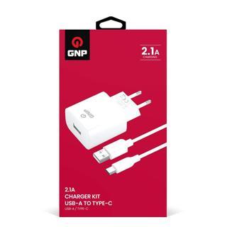 Gnp Şarj Aleti 2.1A Adaptör + USB to USB-C Kablo
