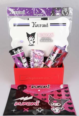 DEKOMUS LİSANSLI KUROMI GIFT BOX ÖZEL KUTULU KIRTASİYE OKUL SETİ