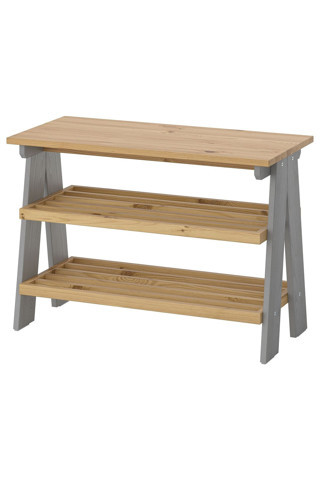 Ikea Bank Ve Ayakkabılık, Gri, 80X38X56 Cm