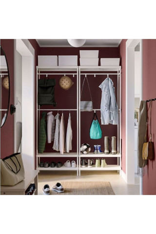 Ikea Mackapar Portmanto, Beyaz, 78X32X200 Cm