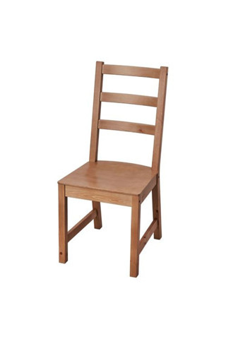 Ikea - Nordvıken, Ahşap Sandalye, Antika Vernik