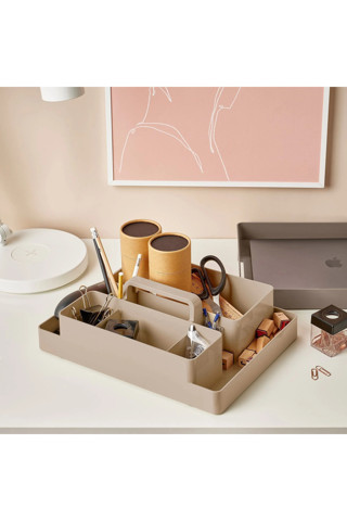 Ikea Masaüstü Düzenleyici Set - Kolay Taşınabilir Kulplu Masaüstü Organizer 26X35X16 Cm
