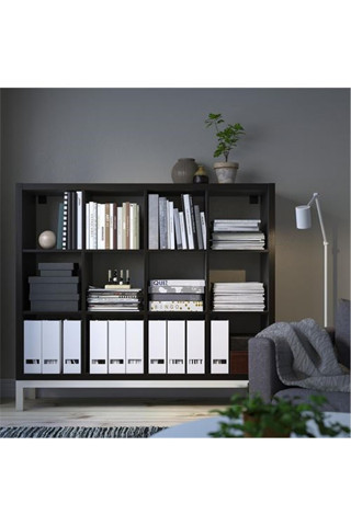 Ikea /Kallax Venge-Beyaz Açık Raf Ünitesi 147X129 Cm 12 Bölmeli
