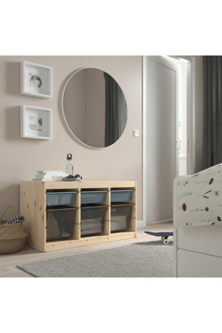 Ikea Saklama Ünitesi, Çam-Açık Yeşil, 93X44X52 Cm