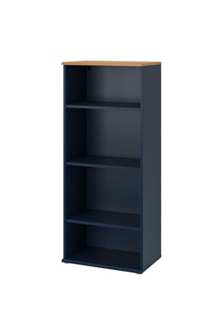 Ikea Açık Kitaplık Raf Ünitesi Koyu Mavi Renk 60X140 Cm Ev Dekorasyonu