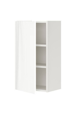 Ikea Enhet, Duvar Dolabı, 40X30X75 Cm, Beyaz-Parlak Cila Beyaz