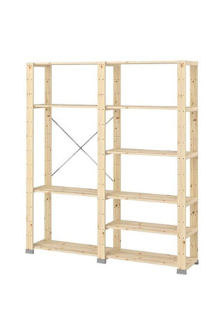Ikea Hejne, Raf Ünitesi, Çam, 154X31X171 Cm