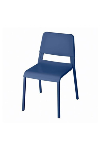 Ikea - Teodores, Plastik Sandalye, Mavi