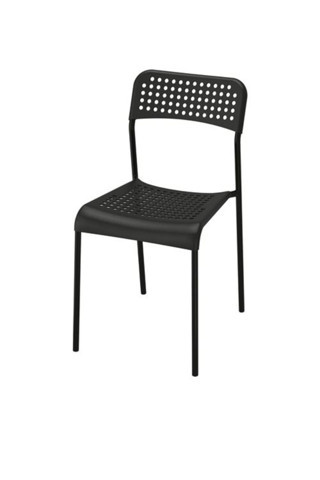 Ikea Adde Plastik Sandalye, Siyah