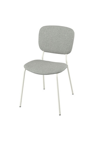 Ikea Döşemeli Sandalye, Beyaz-Tibbleby Bej Gri