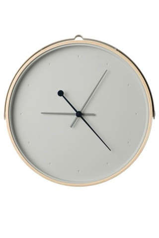 Ikea Rotblöta Duvar Saati, Açık Gri, 42Cm