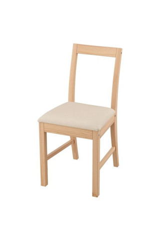 Ikea - Pınntorp, Döşemeli Ahşap Sandalye, Açık Kahverengi-Katorp Natürel