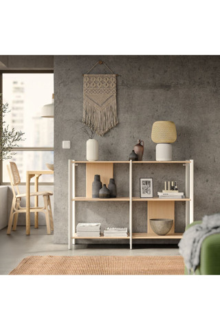 Ikea Bambu Açık Raf Ünitesi, Genişlik: 120 Cm  Derinlik: 40 Cm  Yükseklik: 85 Cm