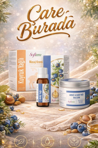 Ardıç Yağı 20 Ml + Ardıç & Emu Yağı Balsam 50 Ml + Kuyruk Yağlı & Kolajenli Masaj Kremi 200 Ml