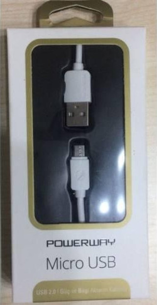 Powerway Micro USB Hızlı Şarj Kablosu 1M SM03