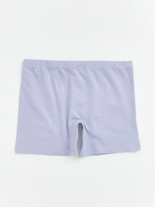 Lila Beli Lastikli Kız Çocuk Boxer