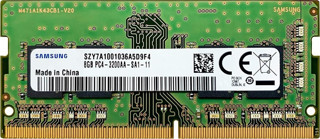 Samsung SAMSO3200/8 8GB DDR4 3200MHz CL22 Notebook Bellek