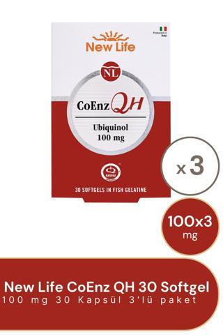 New Life Coenz Qh 100 Mgr 30 Softgrel 3'Lü Paket