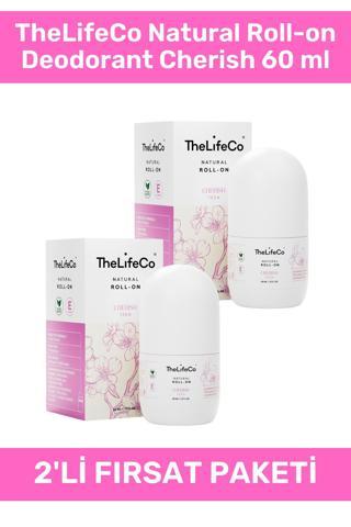 Thelifeco Natural Roll-On Deodorant Cherish 60 ml 2'Li Set