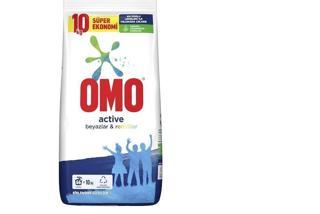 Omo Active Toz Çamaşır Deterjanı Beyazlar ve Renkliler 66 Yıkama 10 kg