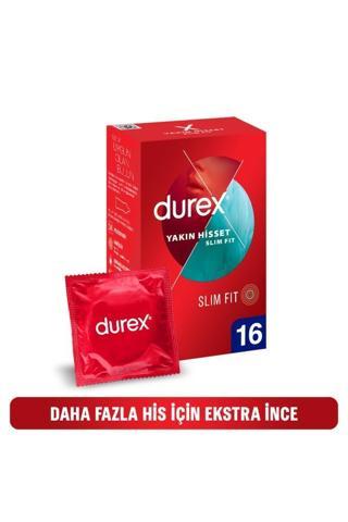 Durex Yakın Hisset 16 Slim Fit Prezervatif