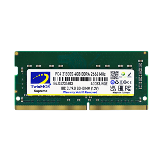 TwinMOS MDD44GB2666N, 4GB, DDR4, 2666MHz, 1.2V Notebook Ram
