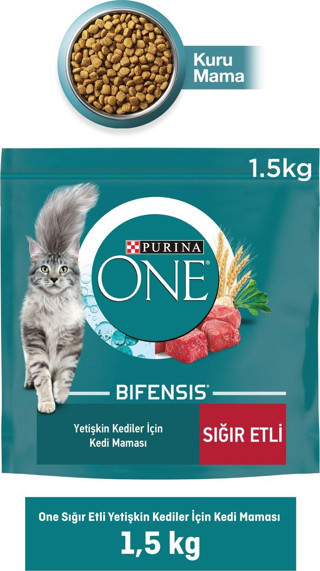 Purina One Sığır Etli Yetişkin Kedi Maması 1,5 Kg