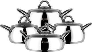 Aryıldız T\T Lizbon Çelik Tencere Set 8 Parça