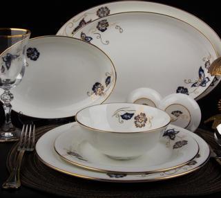 Evaliza Nostalji Kelebek 12 Kişilik 60 Parça Yemek Takımı