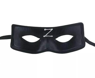 Lunaev Zorro Maskesi Arkadan Lastikli Z Baskılı