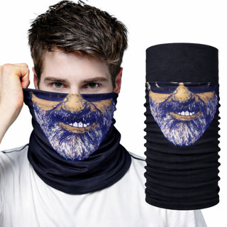 Lunaev Sakallı Yüz Desenli Baf Buff – Çok Amaçlı Boyunluk &amp;amp; Maske 1 No