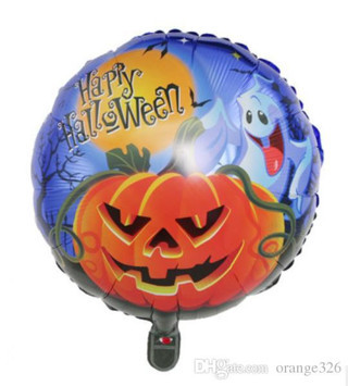 Lunaev Happy Halloween Folyo Balon 18 İnç Parti Aksesuarları