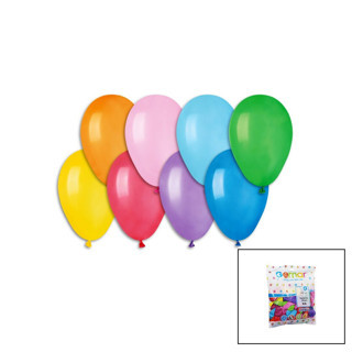 Lunaev Klasik Renkli Balon 7 İnç - 19 cm - 100PCS