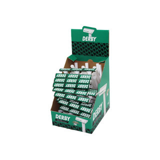 Lunaev Derby Tek Bıçak 100PCS Banyo Saplı Jilet Tıraş Bıçağı