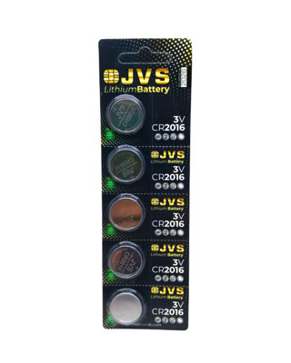 Lunaev Jvs CR2016 3 V Para Pili 5Lİ Kart Piller