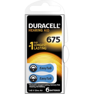 Lunaev Duracell 675 İşitme Cihaz Kulak Pili 6 Parça 1 Kutu Piller