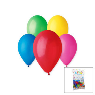 Lunaev Renkli Klasik Balon 10 İnç - 26 cm - 100PCS