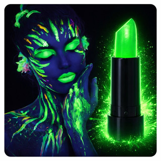 Lunaev UV Neon Yeşil Ruj – Karanlıkta Parlayan Makyaj Boyası