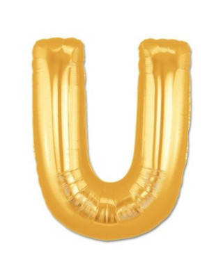 Lunaev U Harf Folyo Balon Altın Renk 40 İnç
