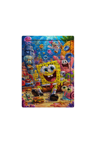 Sünger Bob Su Altı 99 Parça Ayaklı Puzzle – Dekoratif Çocuk Yapbozu 017