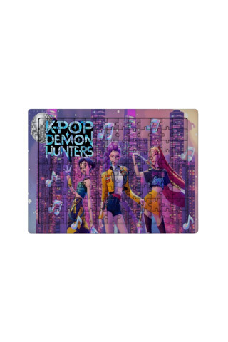 K-Pop Demon Hunters 99 Parça Ayaklı Puzzle – Dekoratif Çocuk Yapbozu 0124