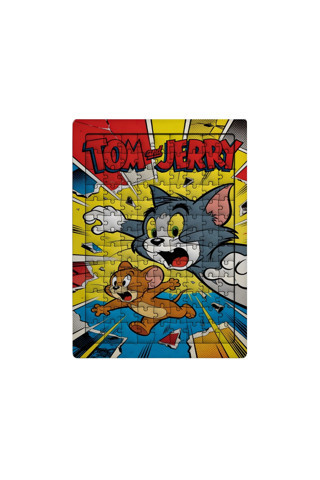 Tom Ve Jerry 99 Parça Ayaklı Puzzle – Dekoratif Çocuk Yapbozu 0105