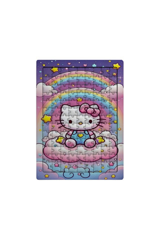 Hello Kitty 99 Parça Ayaklı Puzzle – Dekoratif Çocuk Yapbozu 061