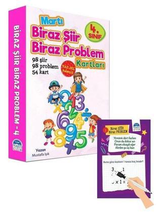 4.Sınıf Biraz Şiir Biraz Problem Kartları Mustafa Işık Martı Yayınları Yayinevi