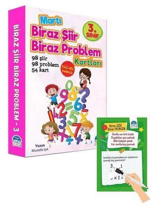 3.Sınıf Biraz Şiir Biraz Problem Kartları - Mustafa Işık - Martı Yayınları Yayınevi