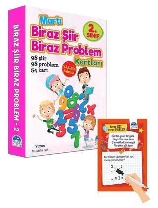 2.Sınıf Biraz Şiir Biraz Problem Kartları - Mustafa Işık - Martı Yayınları Yayınevi