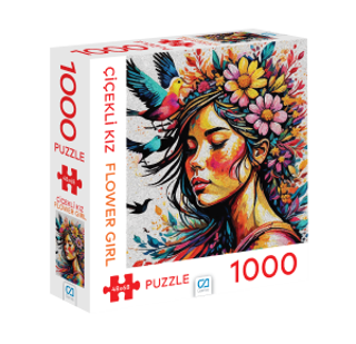Ca Games Çiçekli Kız Puzzle 1000 Parça Ca1000-7048